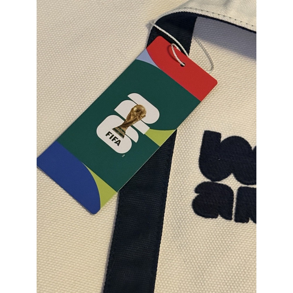 FIFA World Cup 2026 Canvas Tote Bag -  Navy Trim with Straps Soccer NWT - Picture 3 of 5